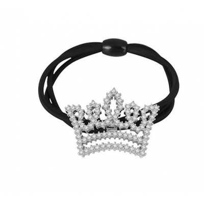 Good design 3A zircon durable hair ties with crown